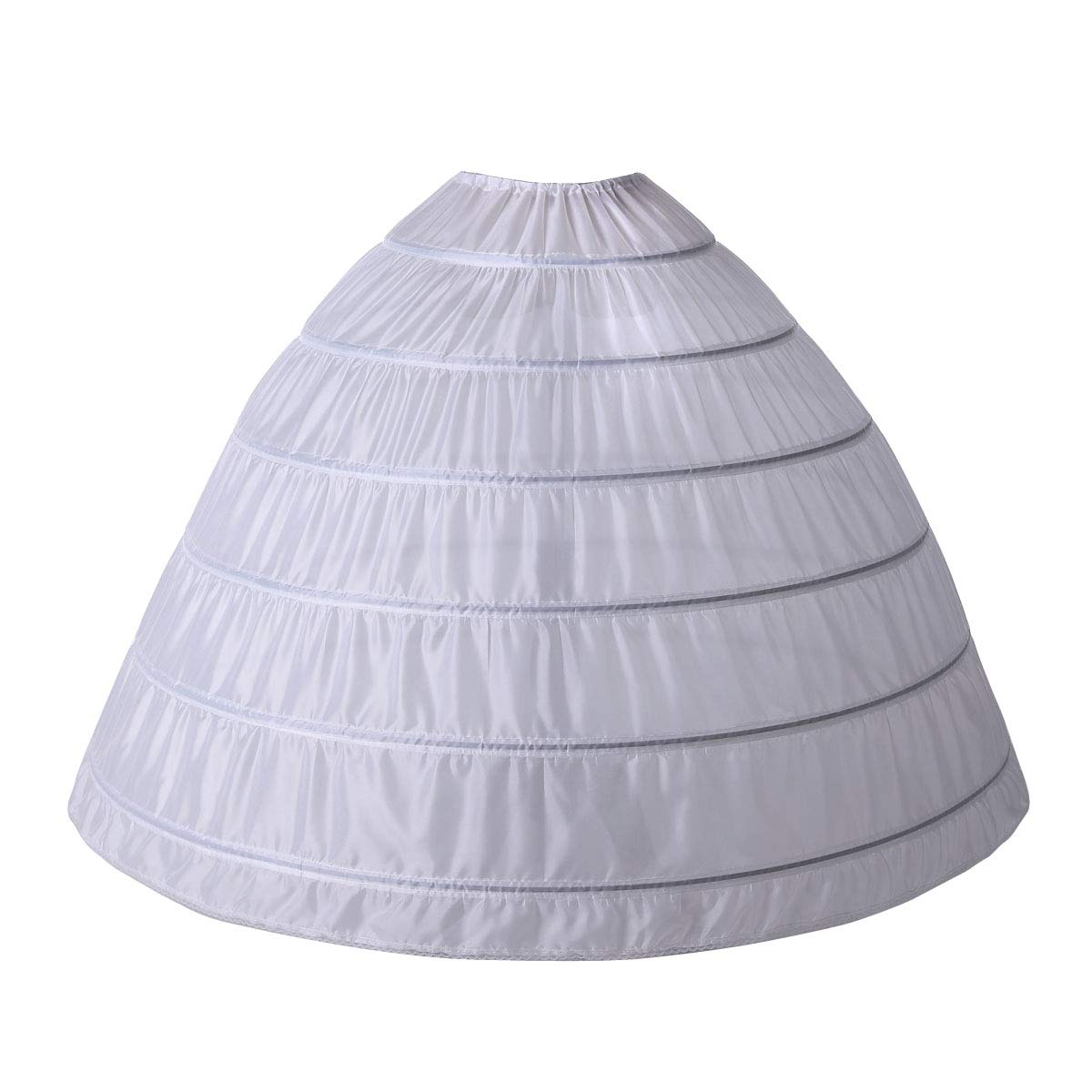 Rosenvy Women’s 6-Hoop Full A-Line Crinoline Petticoat