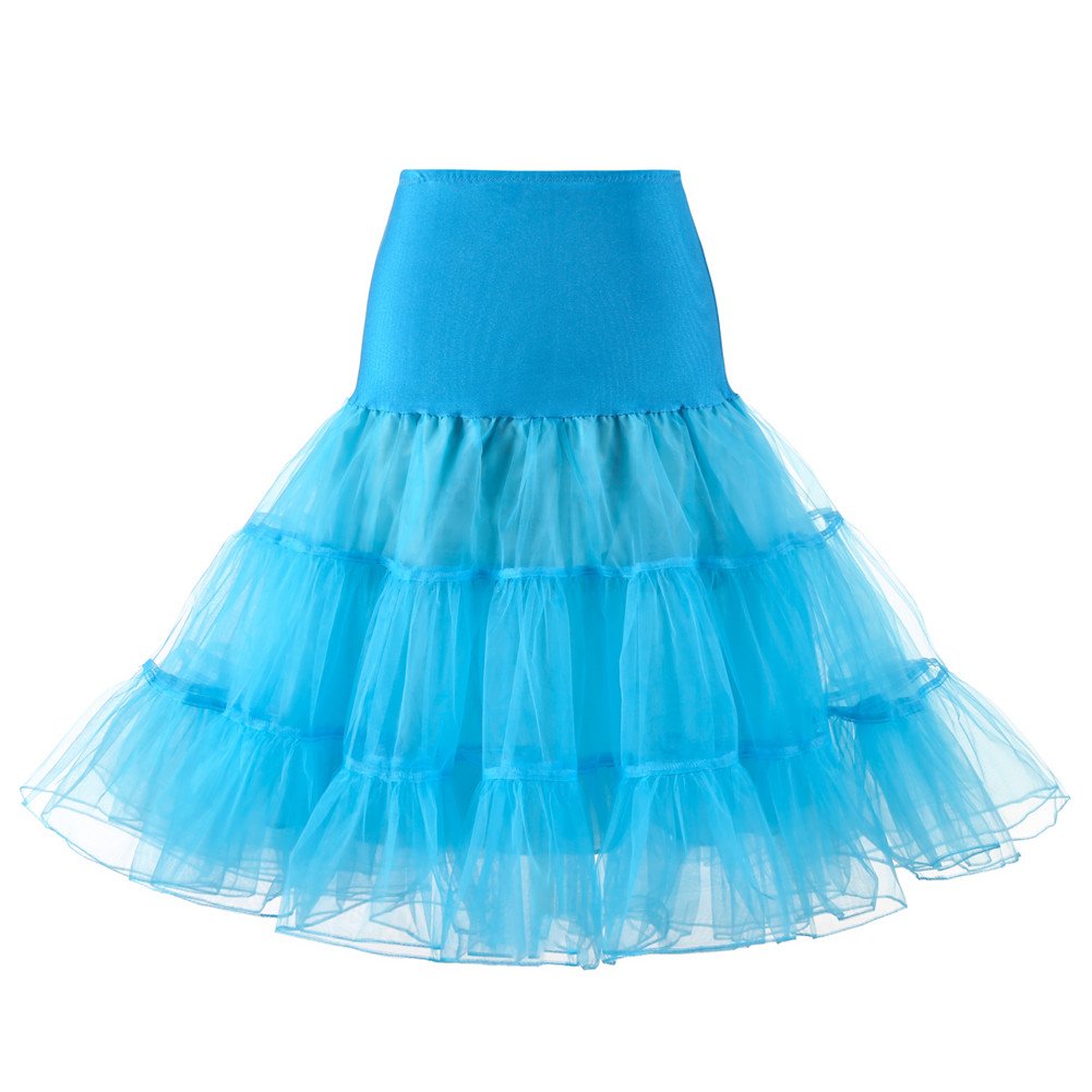 Rosenvy Women's 50s Vintage Rockabilly Petticoat Underskirt