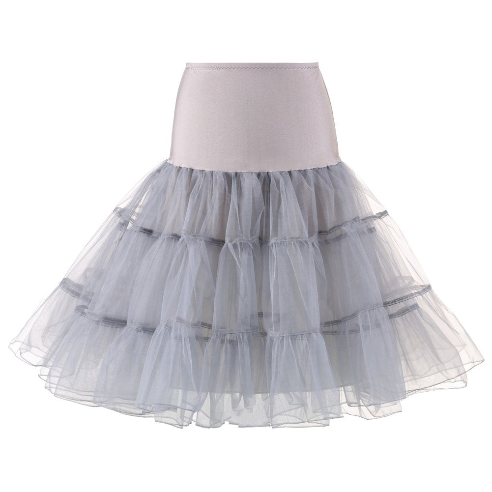 Rosenvy Women's 50s Vintage Rockabilly Petticoat Underskirt