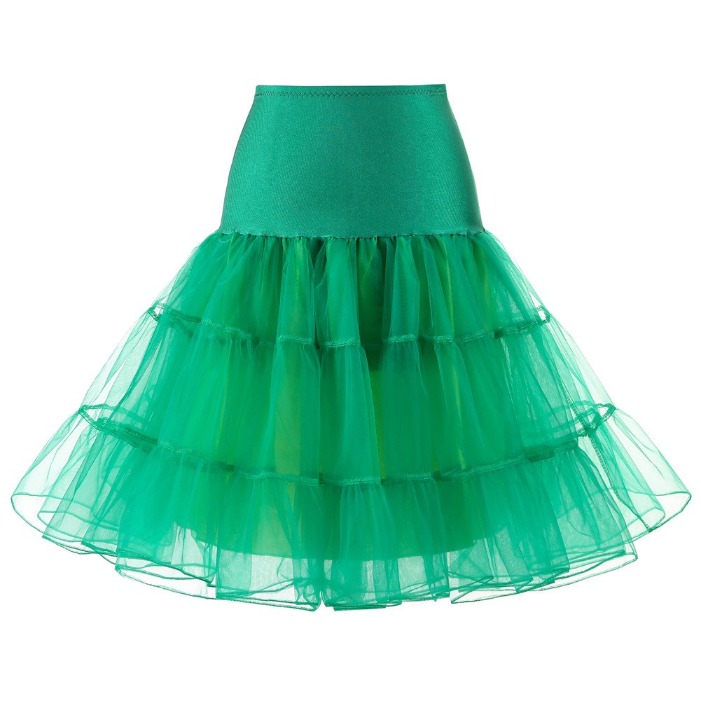Rosenvy Women's 50s Vintage Rockabilly Petticoat Underskirt