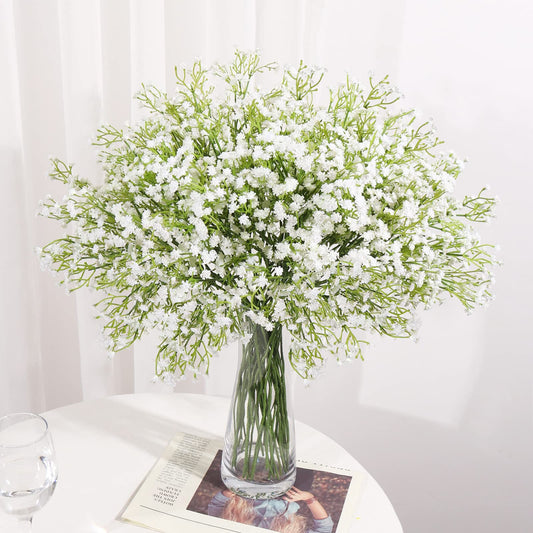 15 Stems 20.5" White Artificial Babys Breath Gypsophila Flowers Bouquet