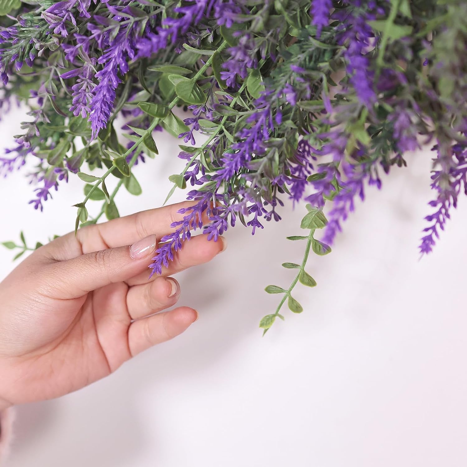 The Lavender Haven Wreath | 26" Artificial Lavender & Eucalyptus Front Door Wreath