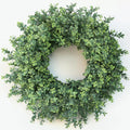 The Evergreen Harmony Wreath | 26" Artificial Boxwood Front Door Wreath
