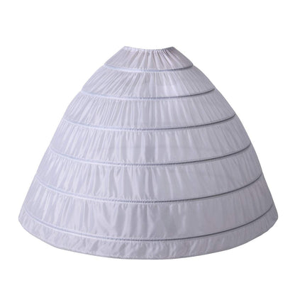 Rosenvy Women’s 6-Hoop Full A-Line Crinoline Petticoat