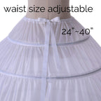 Rosenvy Women’s 6-Hoop Full A-Line Crinoline Petticoat