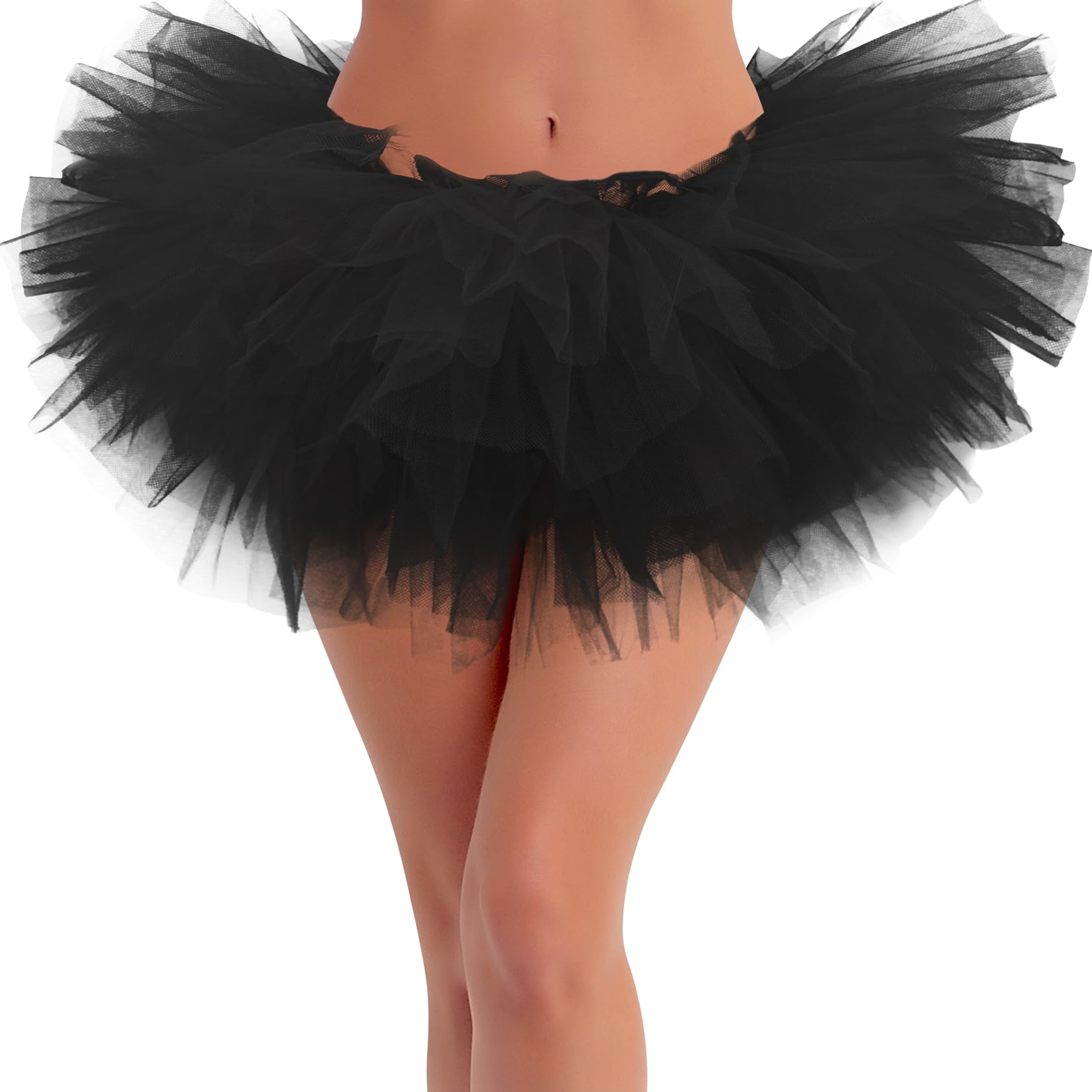 Rosenvy Women's Fluffy 5-Layer Tulle Tutu Skirt