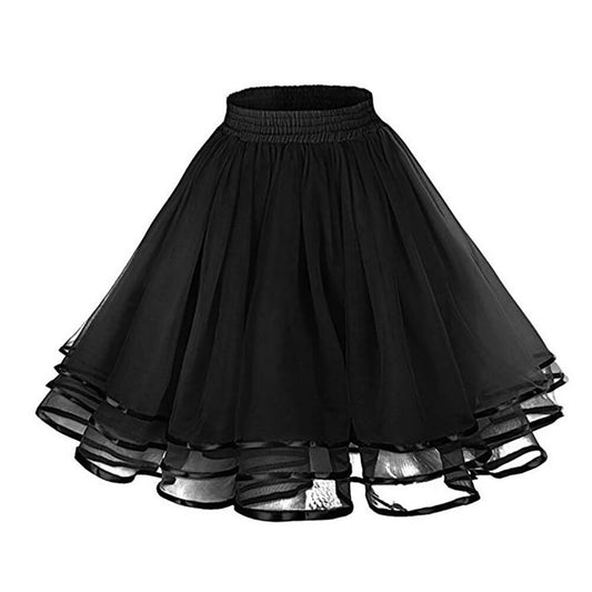 Rosenvy Women's 3-Layer Tulle Petticoat Tutu Underskirt