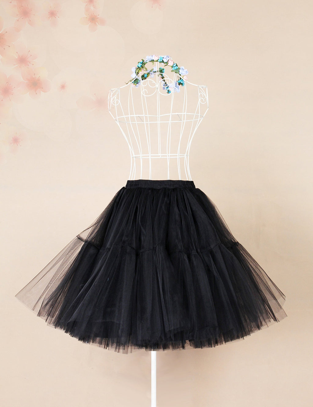 Rosenvy Women's Midi A-Line Fluffy Tulle Tutu Skirt
