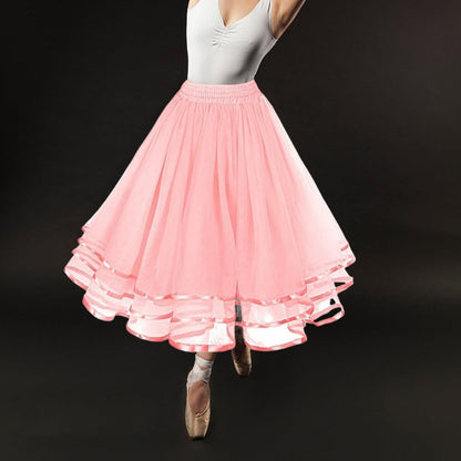Rosenvy Women's 3-Layer Tulle Petticoat Tutu Underskirt
