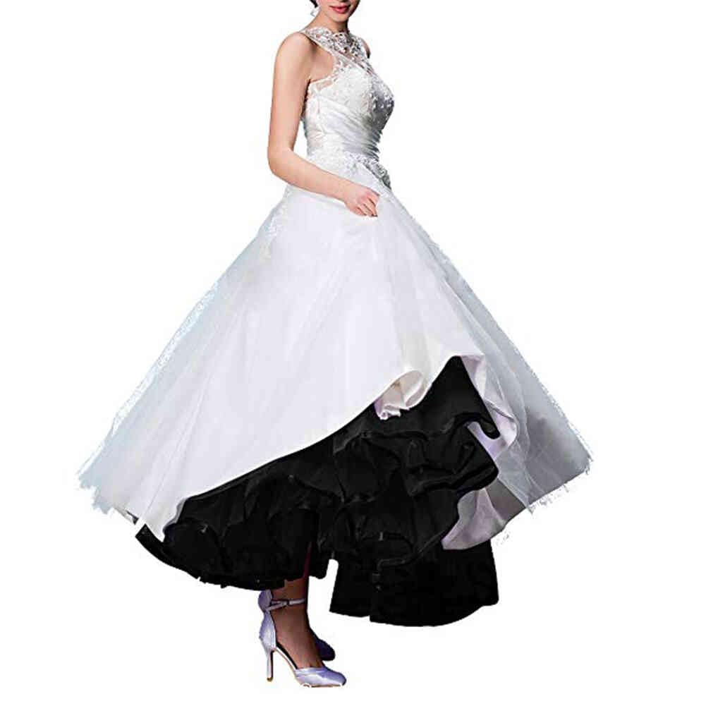 Rosenvy Women's Ankle-Length Crinoline Petticoat Slip