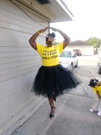 Rosenvy Women's Midi A-Line Fluffy Tulle Tutu Skirt