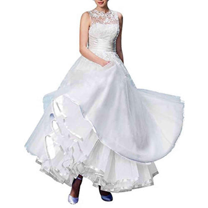 Rosenvy Women's Ankle-Length Crinoline Petticoat Slip