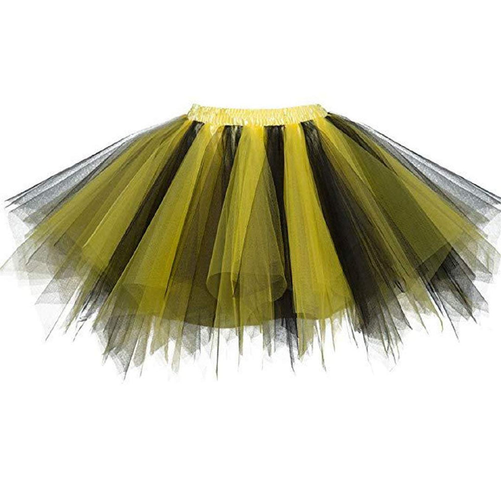 ROSENVY Camille Colorblock Tulle Tutu Skirt