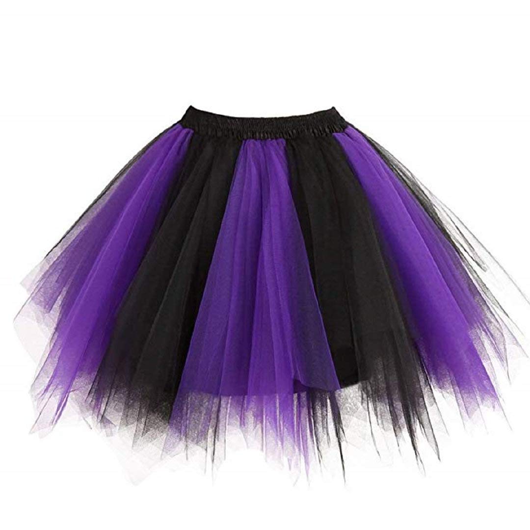 ROSENVY Camille Colorblock Tulle Tutu Skirt