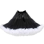 Rosenvy Women's Elastic Waist Puffy Tulle Tutu Skirt