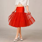 Rosenvy Women's 50s Vintage Rockabilly Petticoat Underskirt