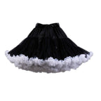 ROSENVY Colette Colorblock Ruffled Tulle Tutu Skirt