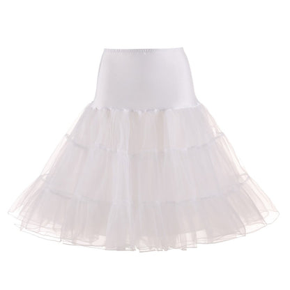 Rosenvy Women's 50s Vintage Rockabilly Petticoat Underskirt