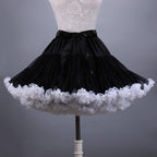 ROSENVY Colette Colorblock Ruffled Tulle Tutu Skirt