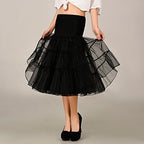 Rosenvy Women's 50s Vintage Rockabilly Petticoat Underskirt