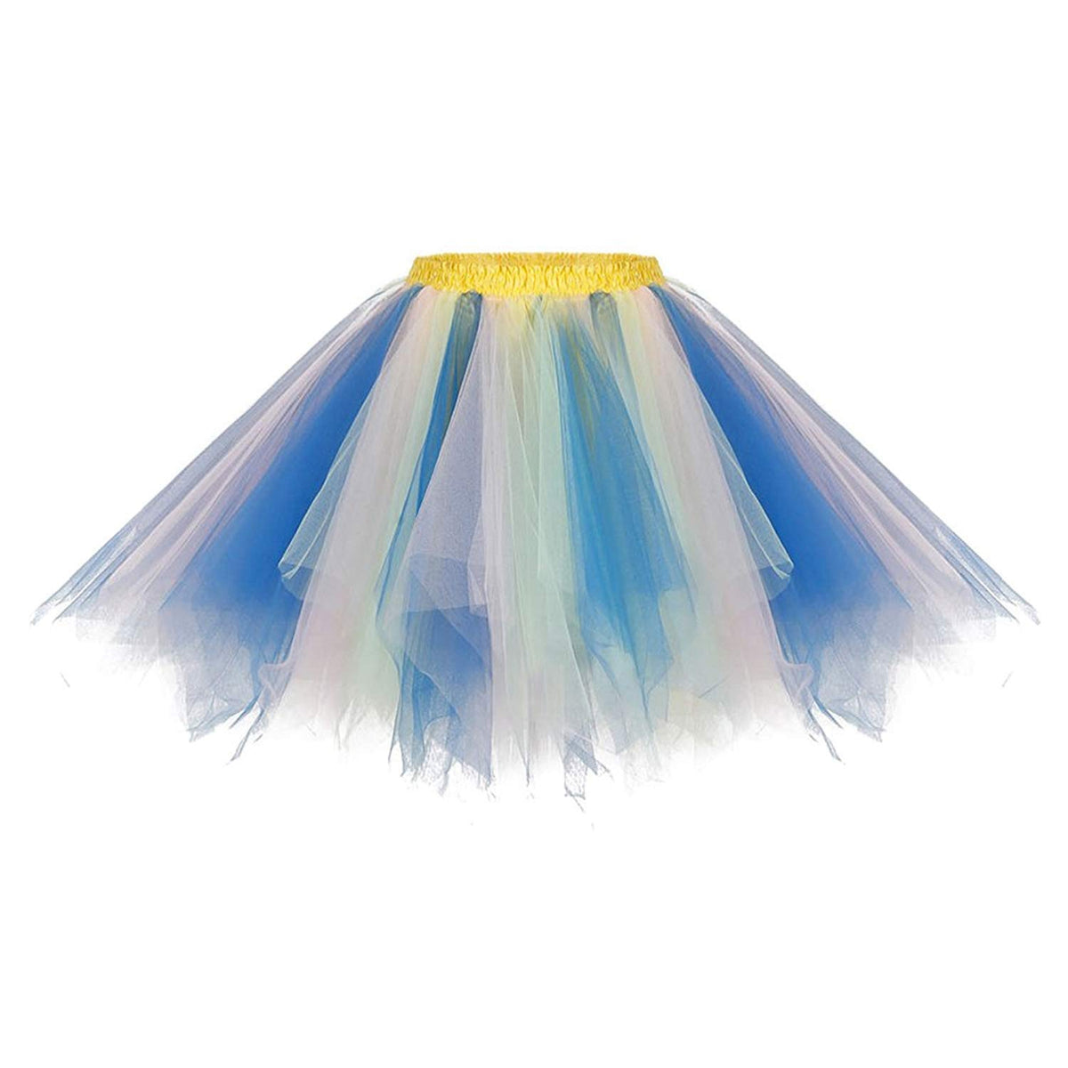 ROSENVY Camille Colorblock Tulle Tutu Skirt