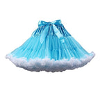 Rosenvy Women's Elastic Waist Puffy Tulle Tutu Skirt