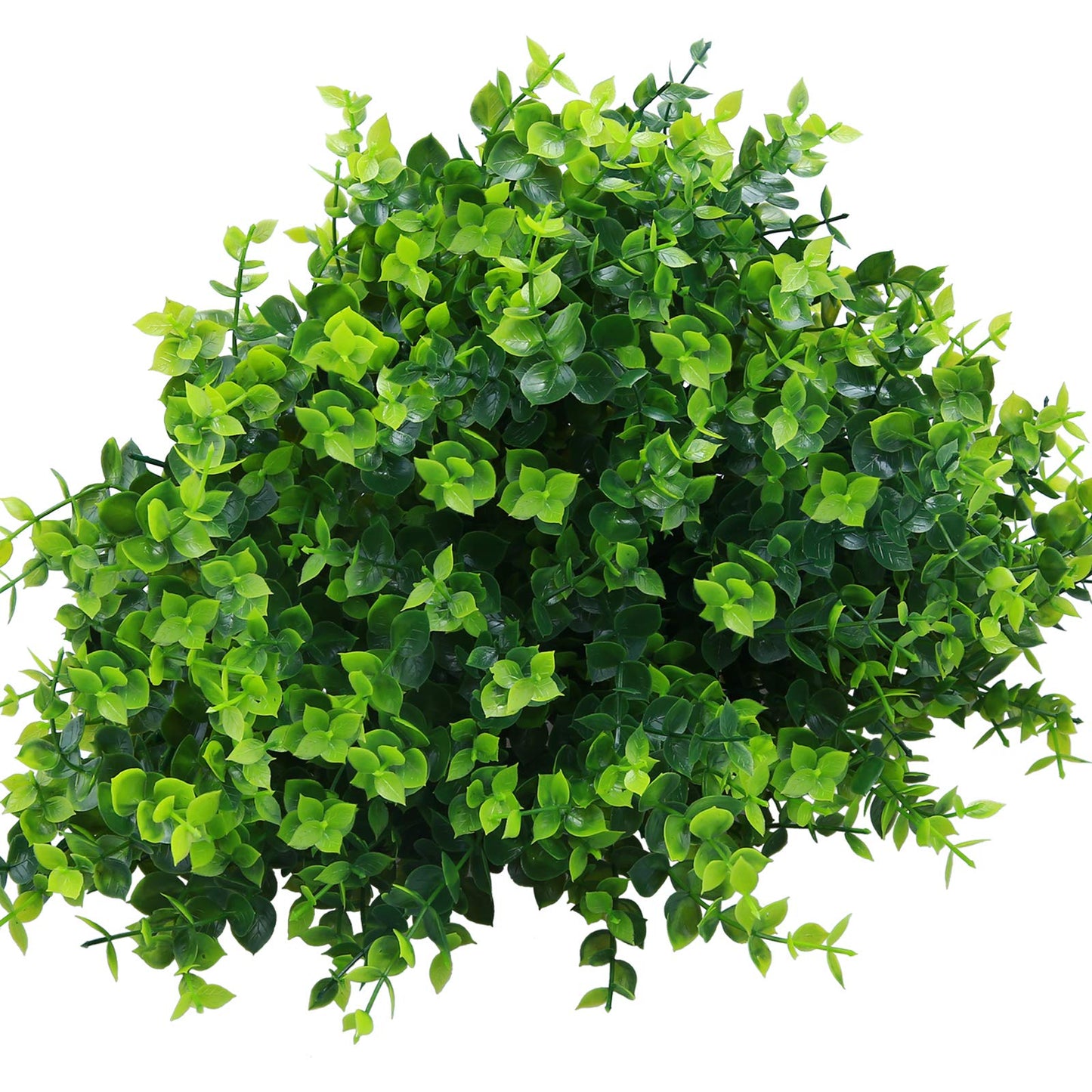 10 Pack 13" Green Artificial Boxwood Stems UV Resistant Faux Plants