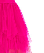 ROSENVY Elara Handkerchief Tulle Midi Skirt