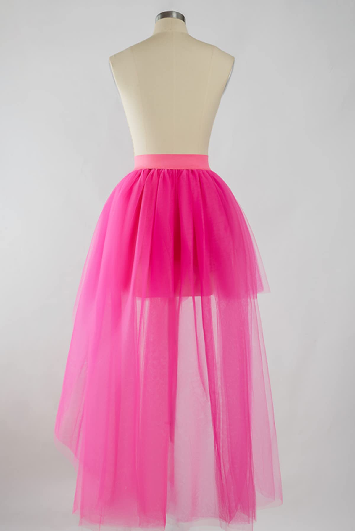 Rosenvy Women’s High-Low Tulle Tutu Skirt with Elastic Waist