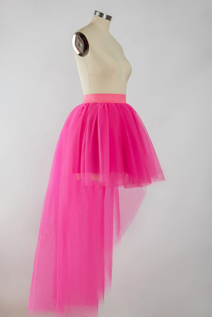 Rosenvy Women’s High-Low Tulle Tutu Skirt with Elastic Waist