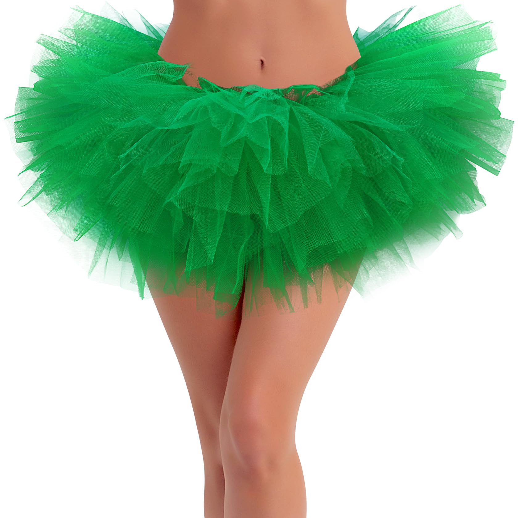 Rosenvy Women's Fluffy 5-Layer Tulle Tutu Skirt