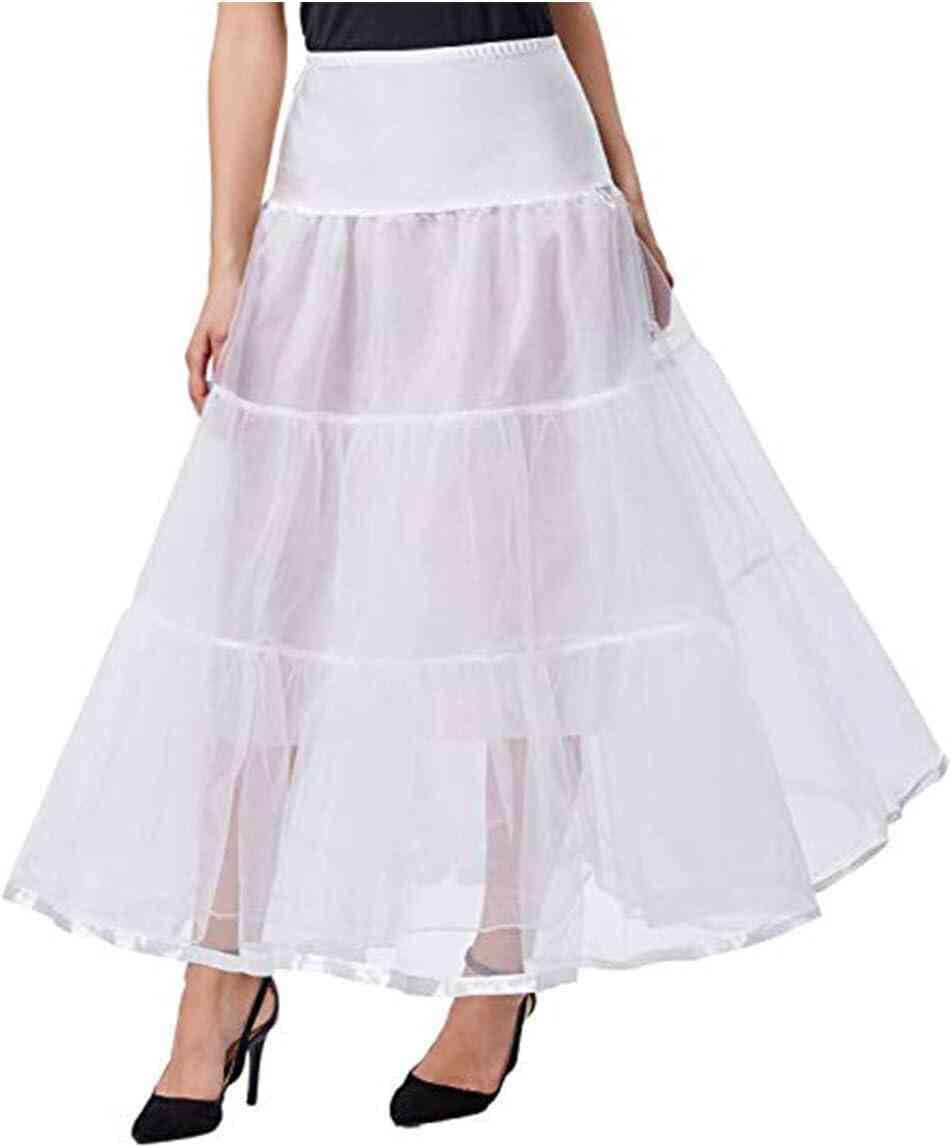 Rosenvy Women's Ankle-Length Crinoline Petticoat Slip