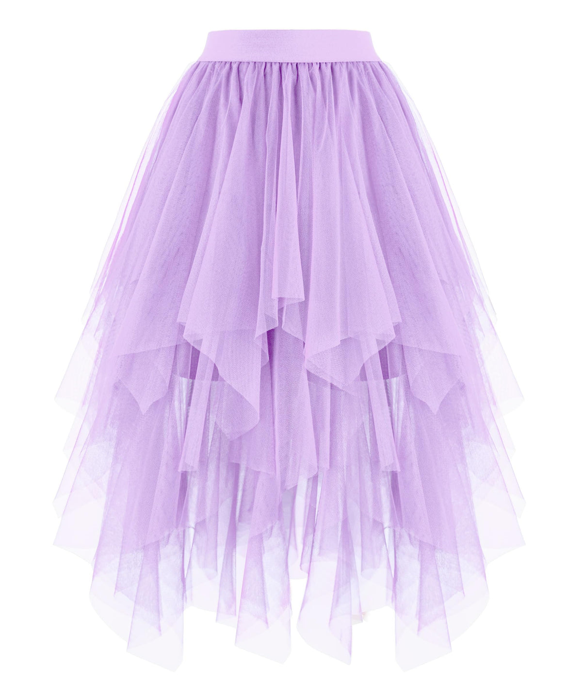 ROSENVY Elara Handkerchief Tulle Midi Skirt