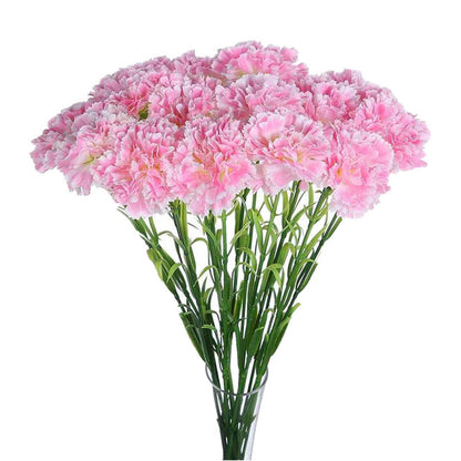 10 Stems 20" Artificial Silk Carnation Flower Bouquets