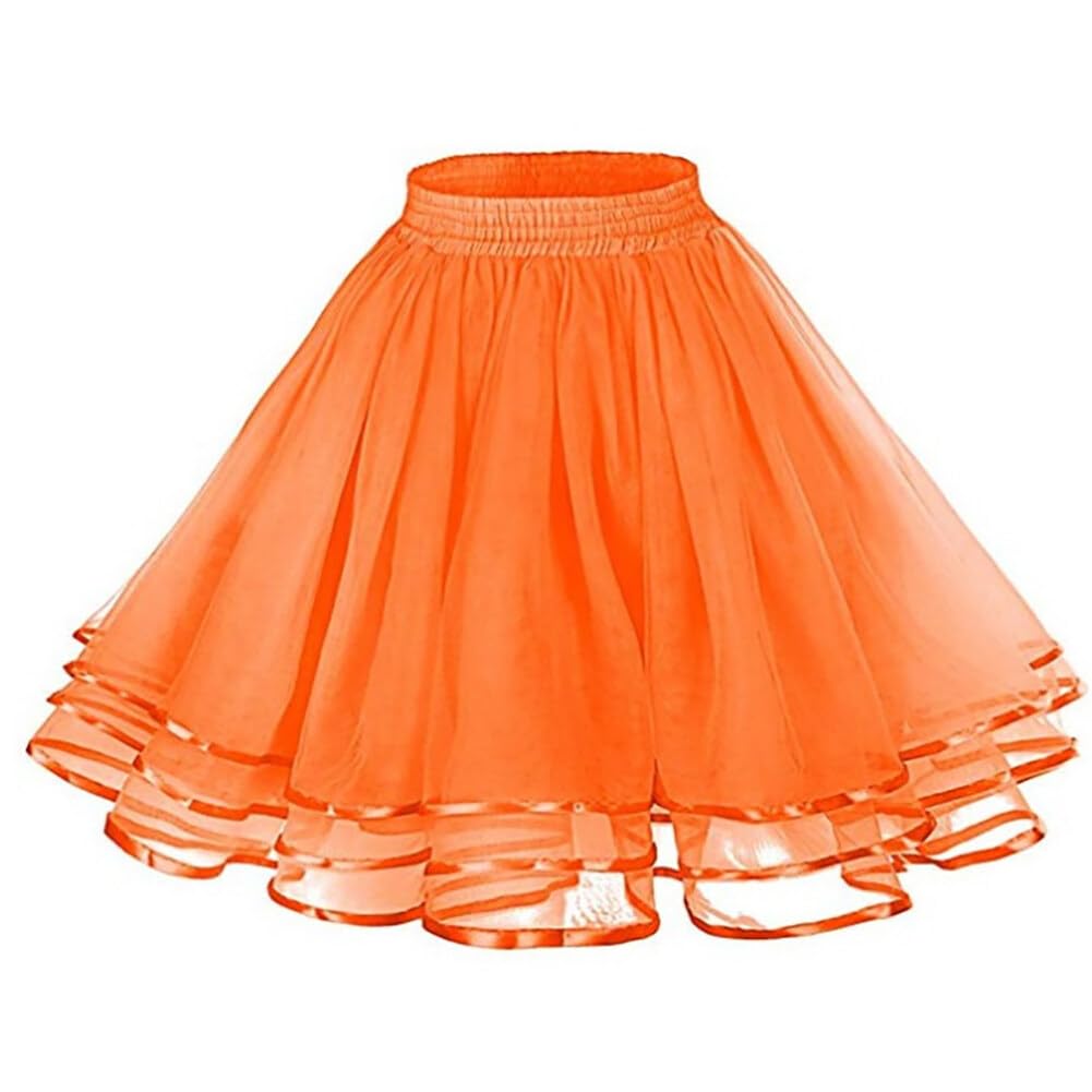 Rosenvy Women's 3-Layer Tulle Petticoat Tutu Underskirt