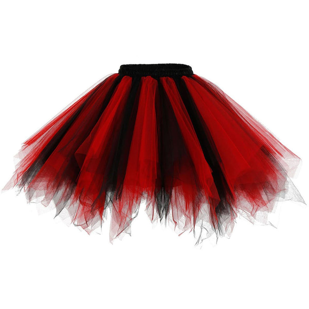 ROSENVY Camille Colorblock Tulle Tutu Skirt