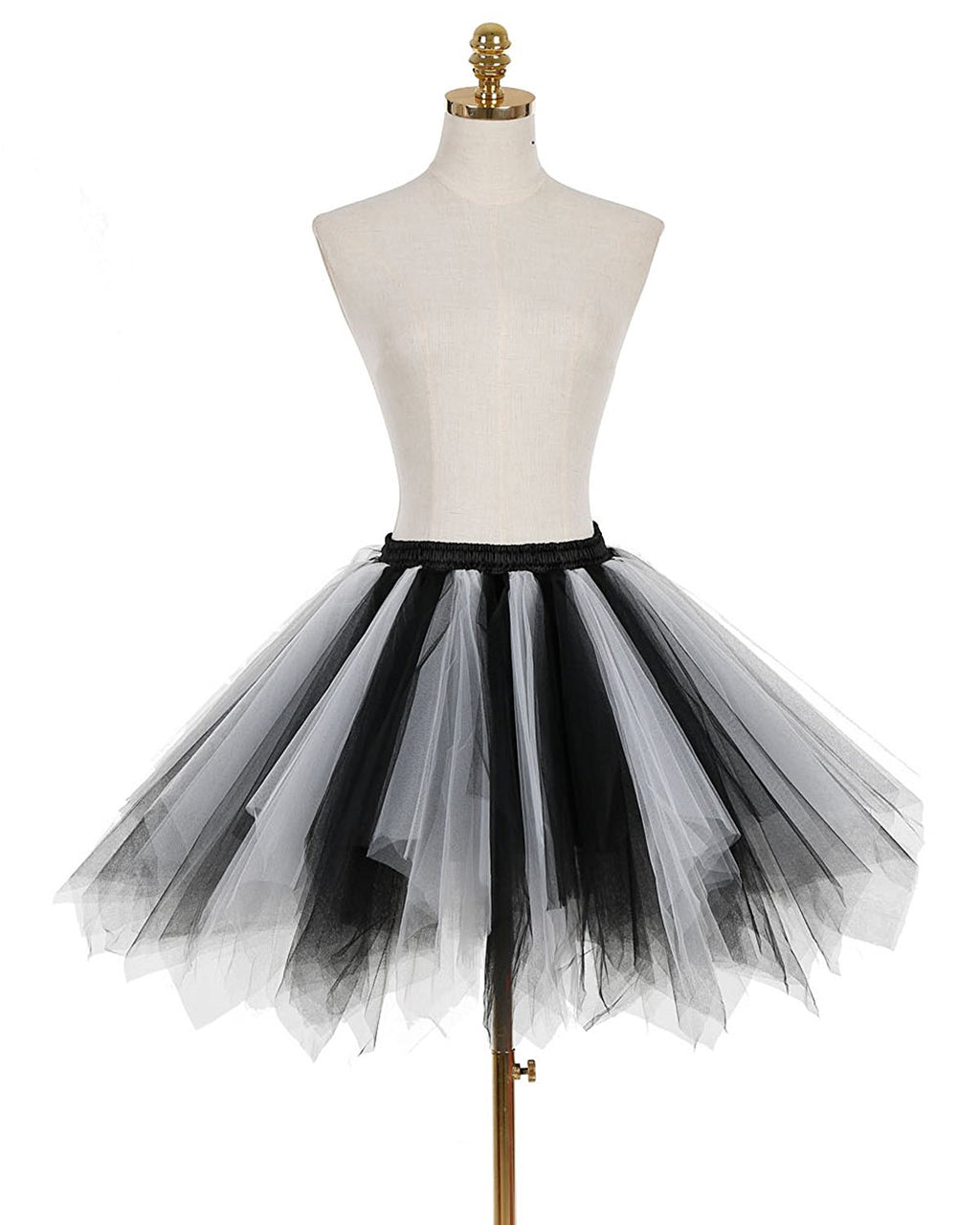 ROSENVY Camille Colorblock Tulle Tutu Skirt