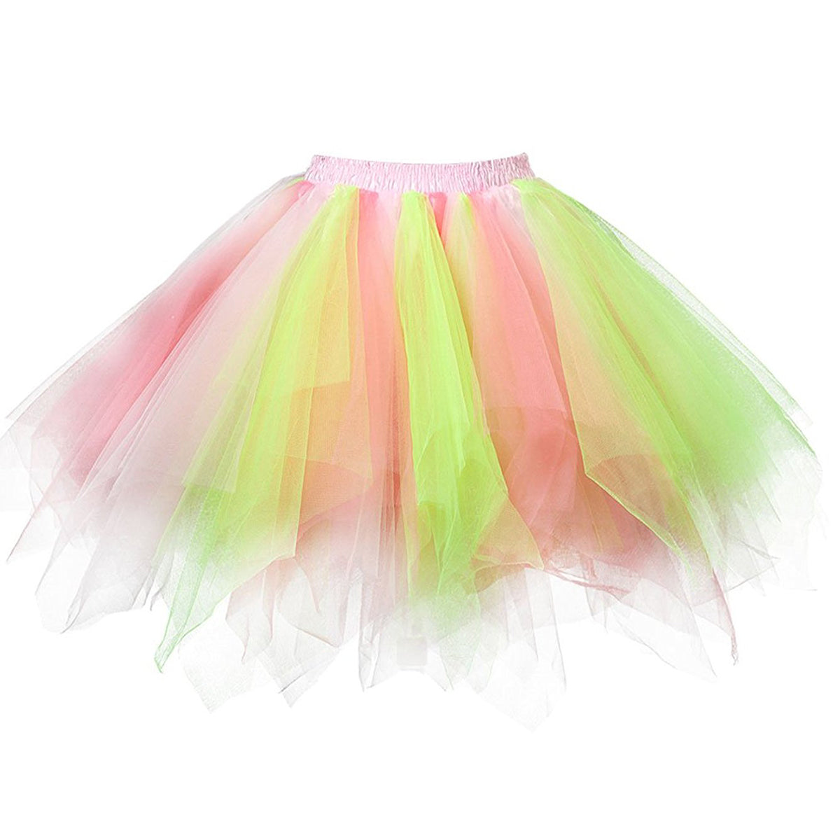 ROSENVY Camille Colorblock Tulle Tutu Skirt