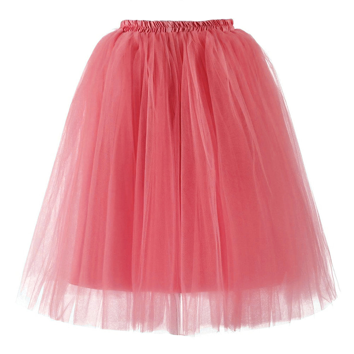 ROSENVY Amélie Layered Tulle Midi Skirt