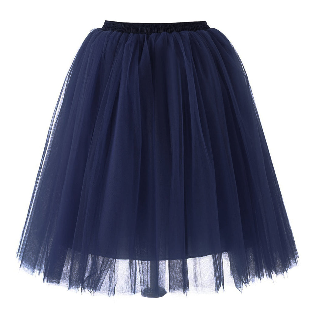 ROSENVY Amélie Layered Tulle Midi Skirt