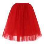 Rosenvy Women's A-Line Knee-Length Tulle Petticoat Skirt