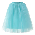 Rosenvy Women's A-Line Knee-Length Tulle Petticoat Skirt