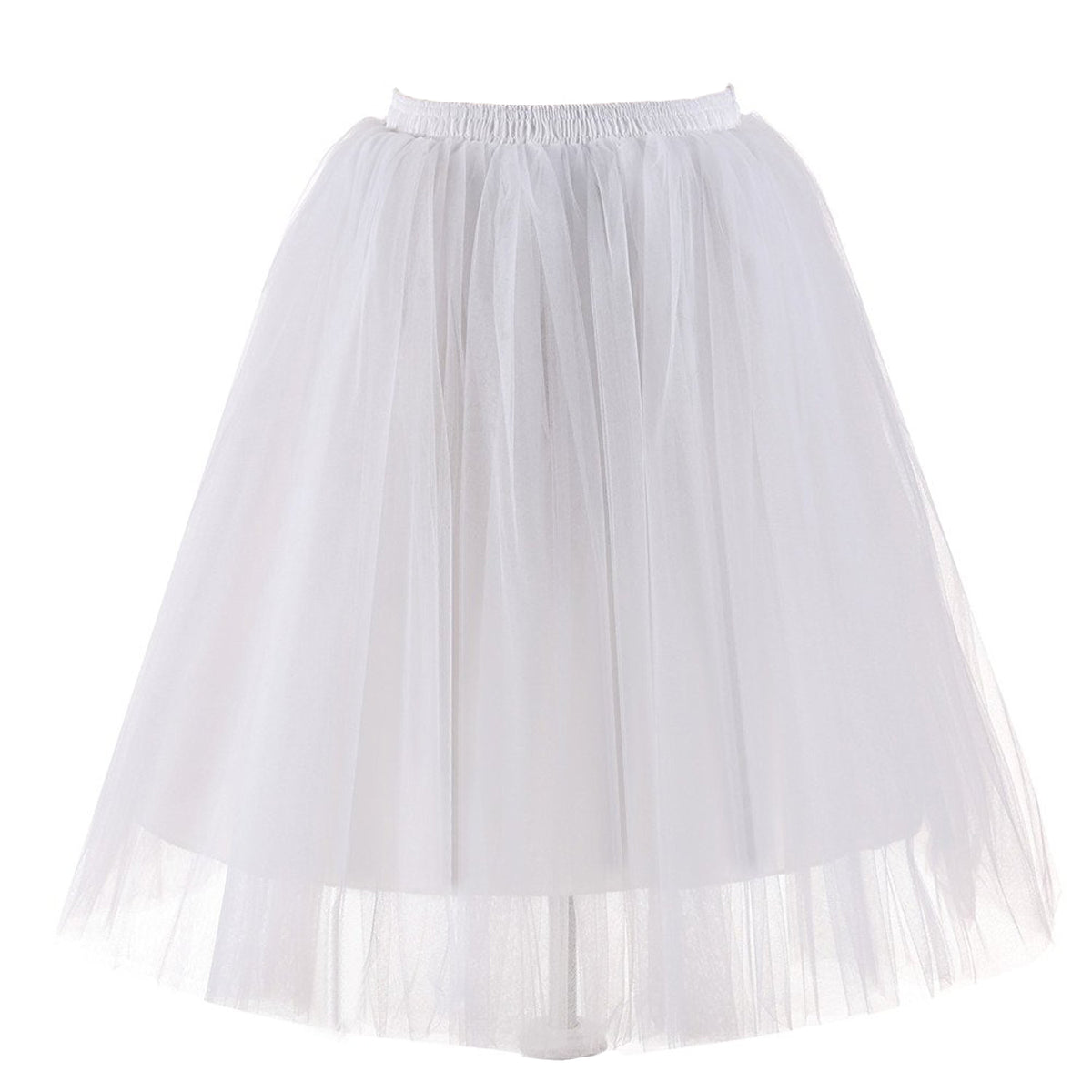 ROSENVY Amélie Layered Tulle Midi Skirt