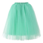 Rosenvy Women's A-Line Knee-Length Tulle Petticoat Skirt
