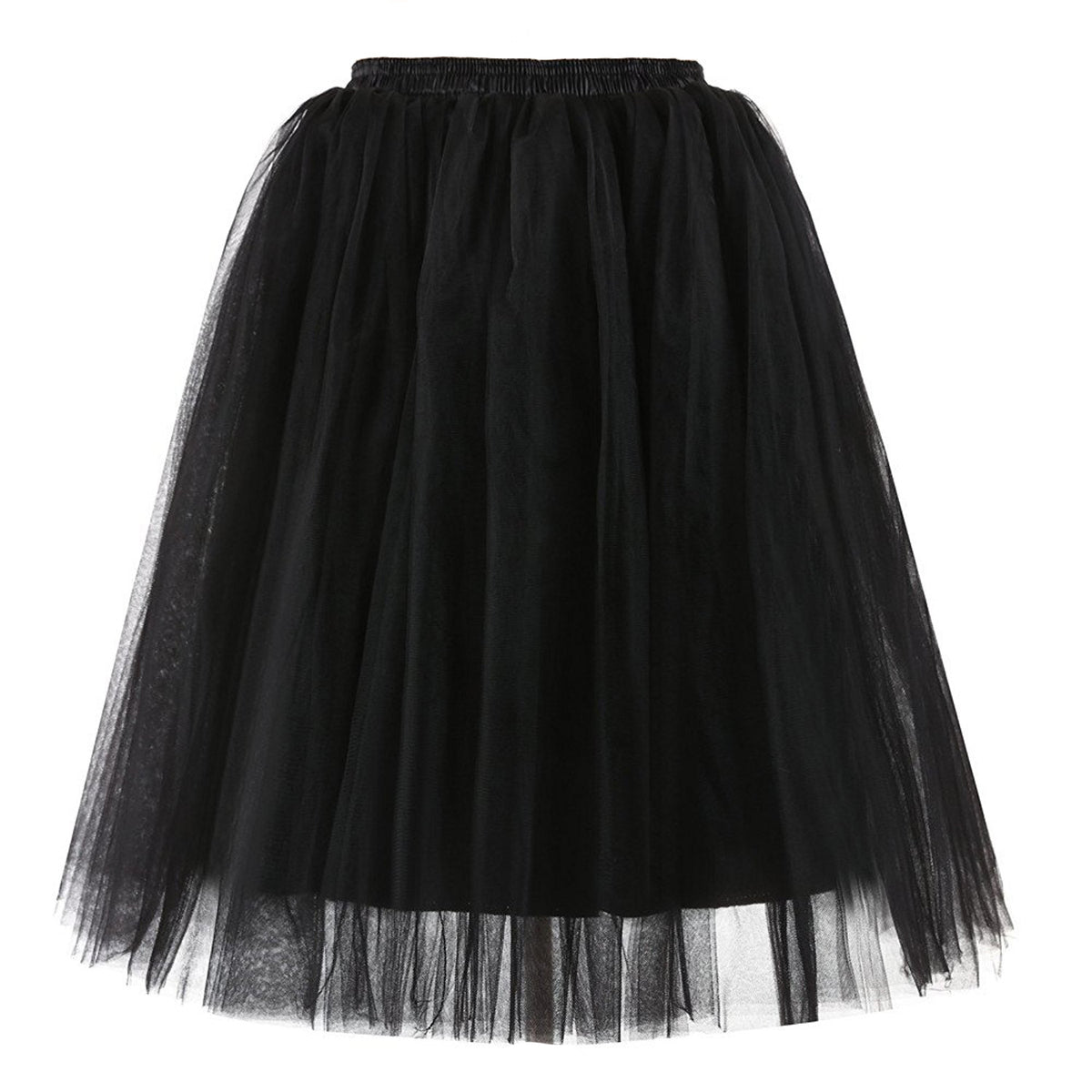 ROSENVY Amélie Layered Tulle Midi Skirt