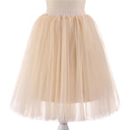 Rosenvy Women's A-Line Knee-Length Tulle Petticoat Skirt