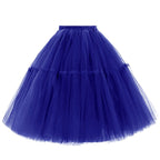 Rosenvy Women's Midi A-Line Fluffy Tulle Tutu Skirt