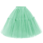 Rosenvy Women's Midi A-Line Fluffy Tulle Tutu Skirt