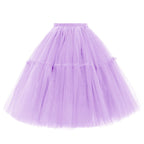Rosenvy Women's Midi A-Line Fluffy Tulle Tutu Skirt