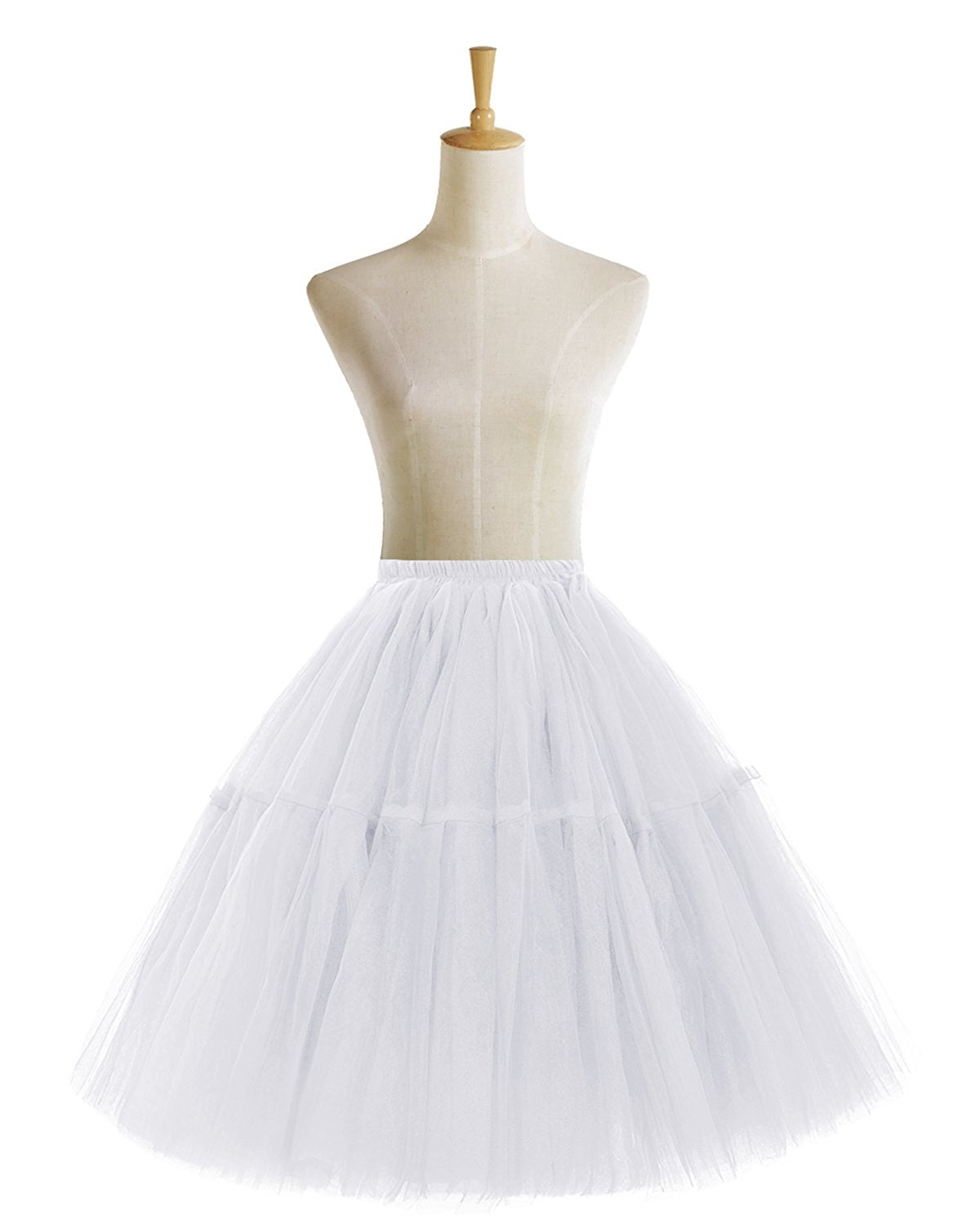 Rosenvy Women's Midi A-Line Fluffy Tulle Tutu Skirt